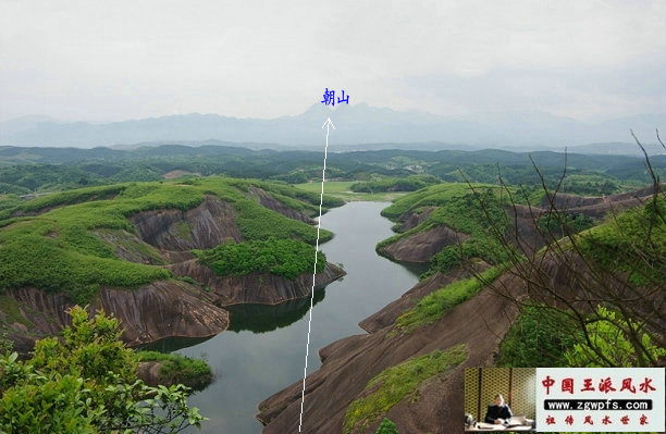 图一:墓地风水明堂图解.非寻龙点穴案例.